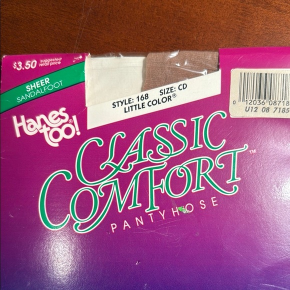 Hanes Too Classic Comfort Women’s  Nylon Pantyhose, Sheer Sandlefoot Color, NEW - Picture 2 of 11